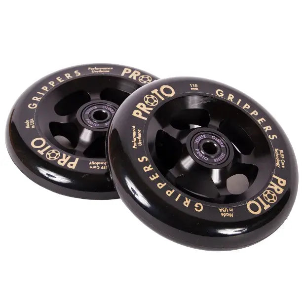 PROTO Classic Grippers Pro Scooter Wheels (Black on Black) - Tbilisi, ProScooter.Shop