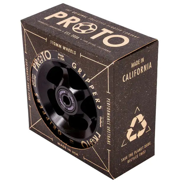 PROTO Classic Grippers Pro Scooter Wheels (Black on Black) - Tbilisi, ProScooter.Shop
