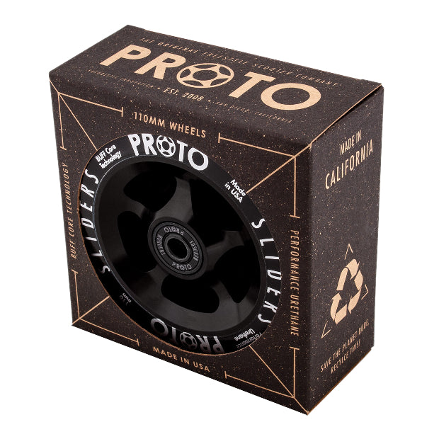 PROTO Classic Sliders Pro Scooter Wheels (Black on Black)