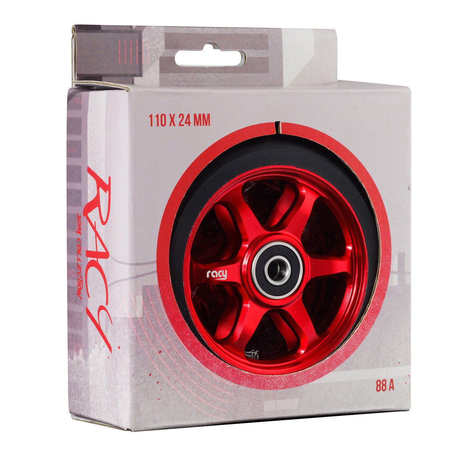 RACY JDM Pro Scooter Wheels (Red)