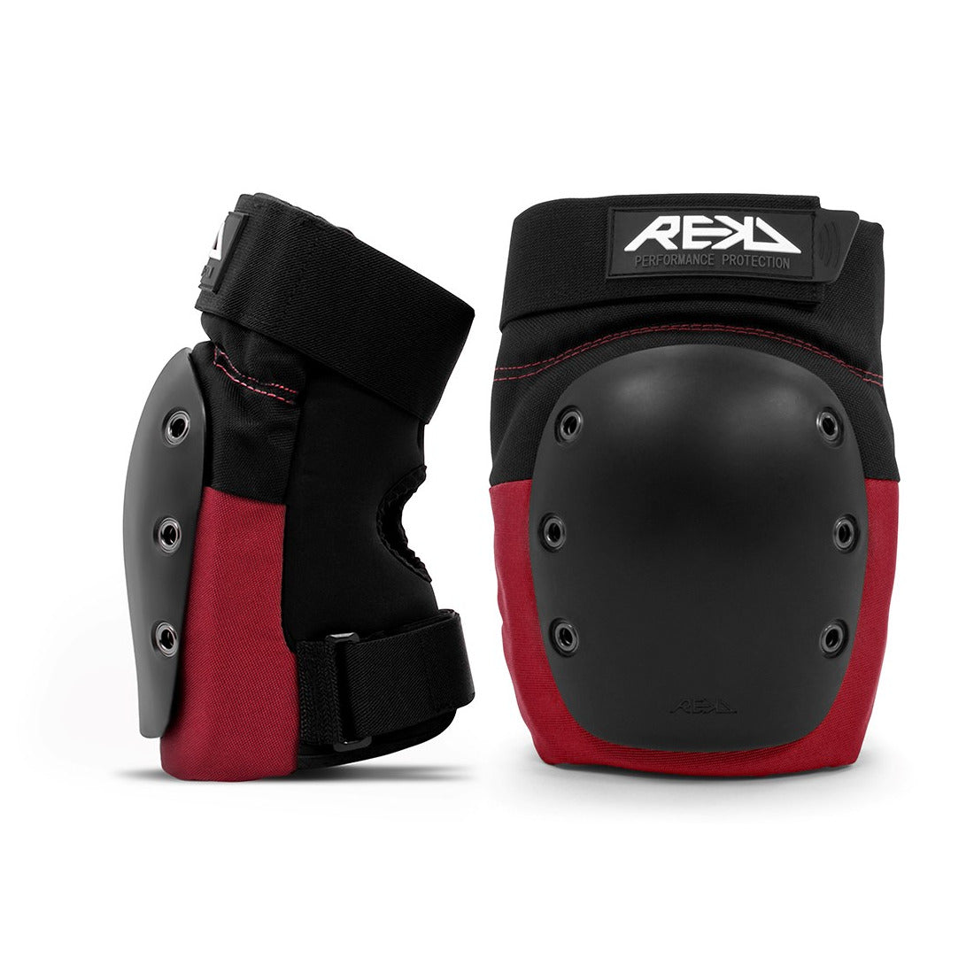 REKD Ramp Knee Pads (Black/Red)