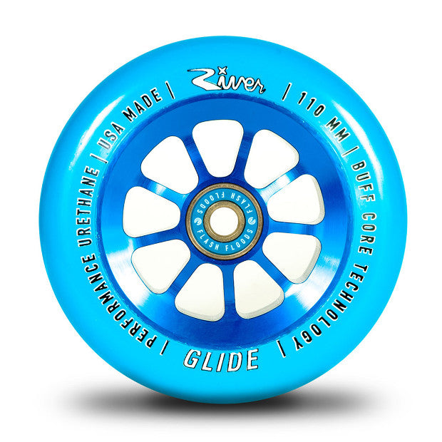 RIVER Natural Glides Pro Scooter Wheels (Sapphire)