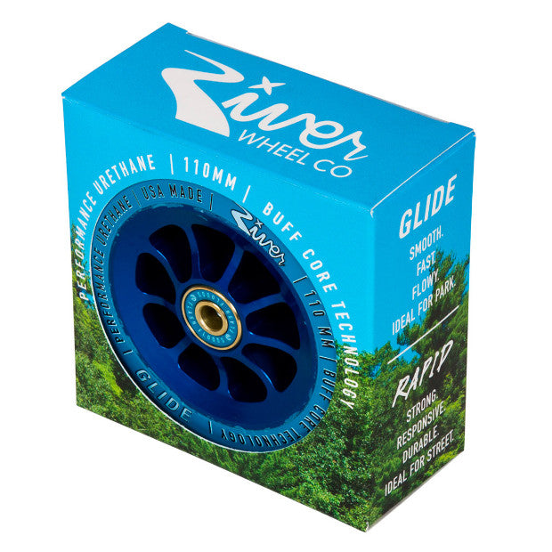 RIVER Natural Glides Pro Scooter Wheels (Sapphire)