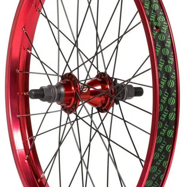 SALT BMX Everest Cassette Rear Wheel (Red)