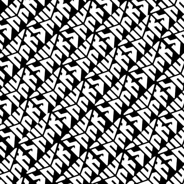 SHKR PROD. Pattern Pro Scooter Griptape (Black/White)