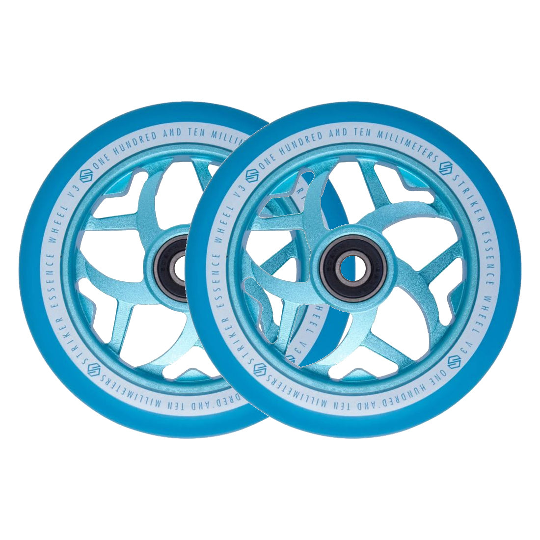STRIKER Essence V3 Colorblast Pro Scooter Wheels (Teal)