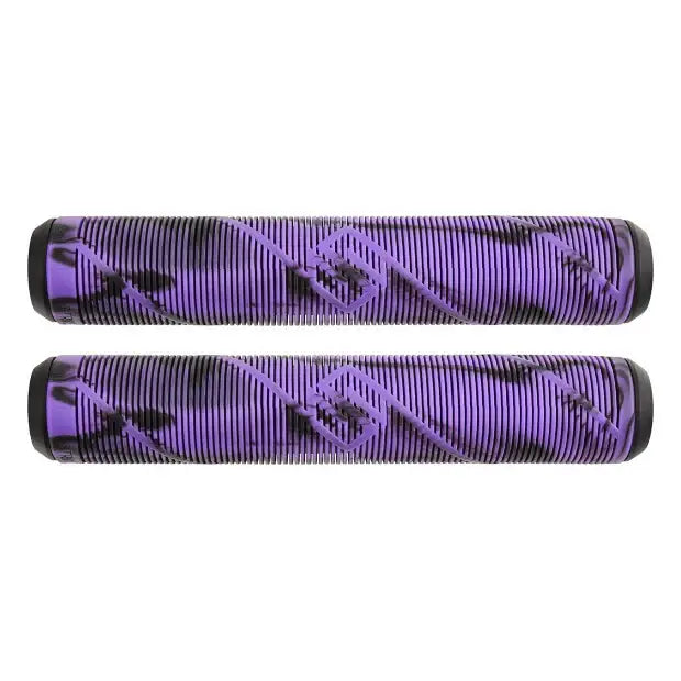 STRIKER Logo Pro Scooter Grips (Black/Purple)