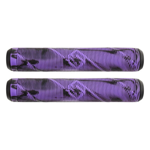 STRIKER Logo Pro Scooter Grips (Black/Purple)