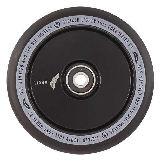 STRIKER Lighty Fullcore V3 110mm Pro Scooter Wheels (Black)