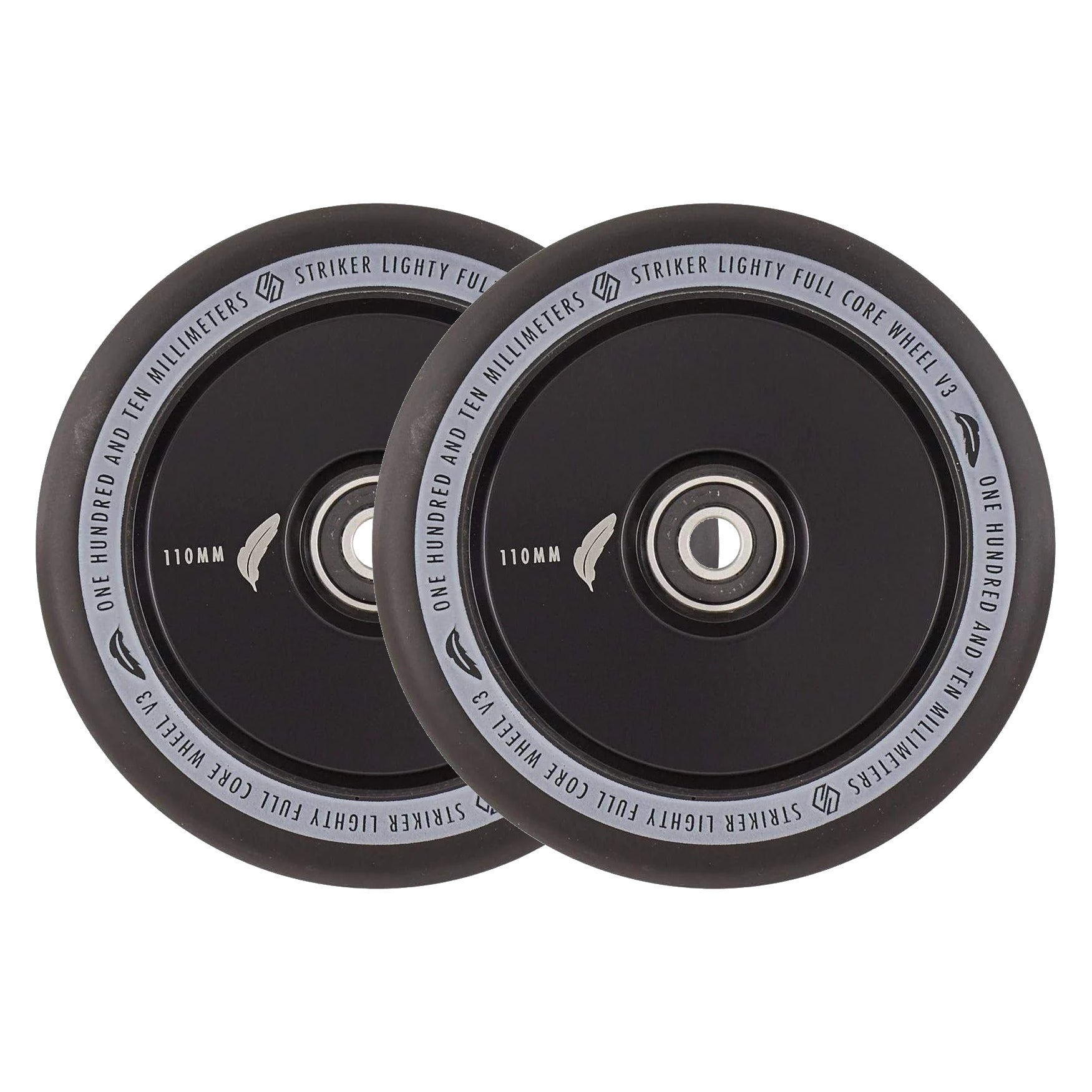 STRIKER Lighty Fullcore V3 Pro სკუტერის დისკები (შავი)