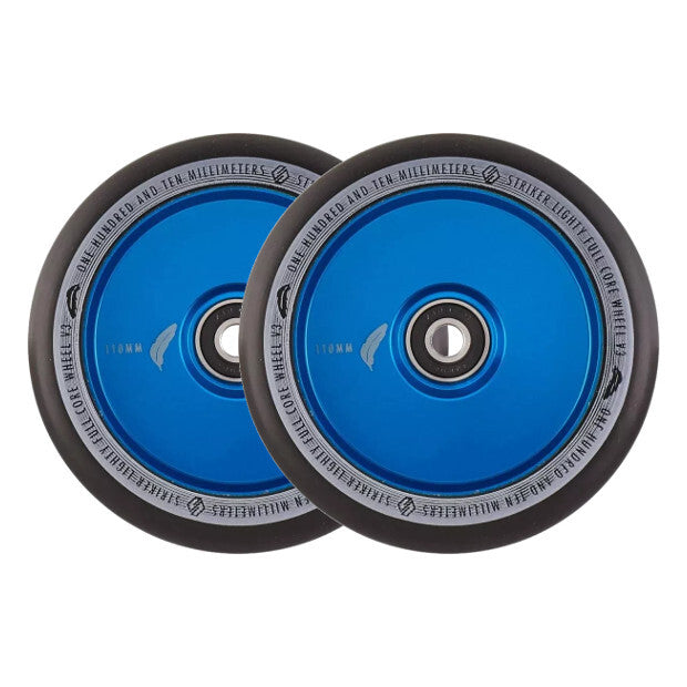 STRIKER Lighty Fullcore V3 110mm Pro Scooter Wheels (Blue)