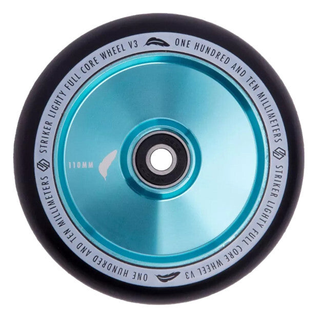 STRIKER Lighty Fullcore V3 110mm Pro Scooter Wheels (Teal)
