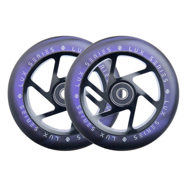 STRIKER Lux 110mm Pro Scooter Wheels (Black/Purple)