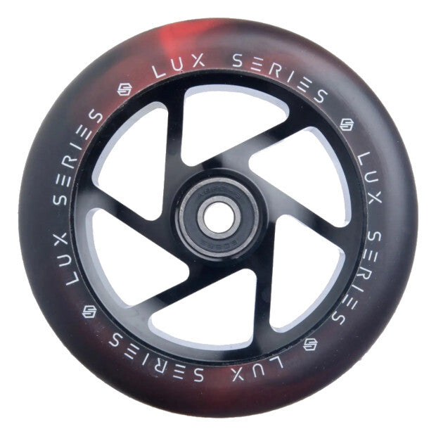 STRIKER Lux 110mm Pro Scooter Wheels (Black/Red)