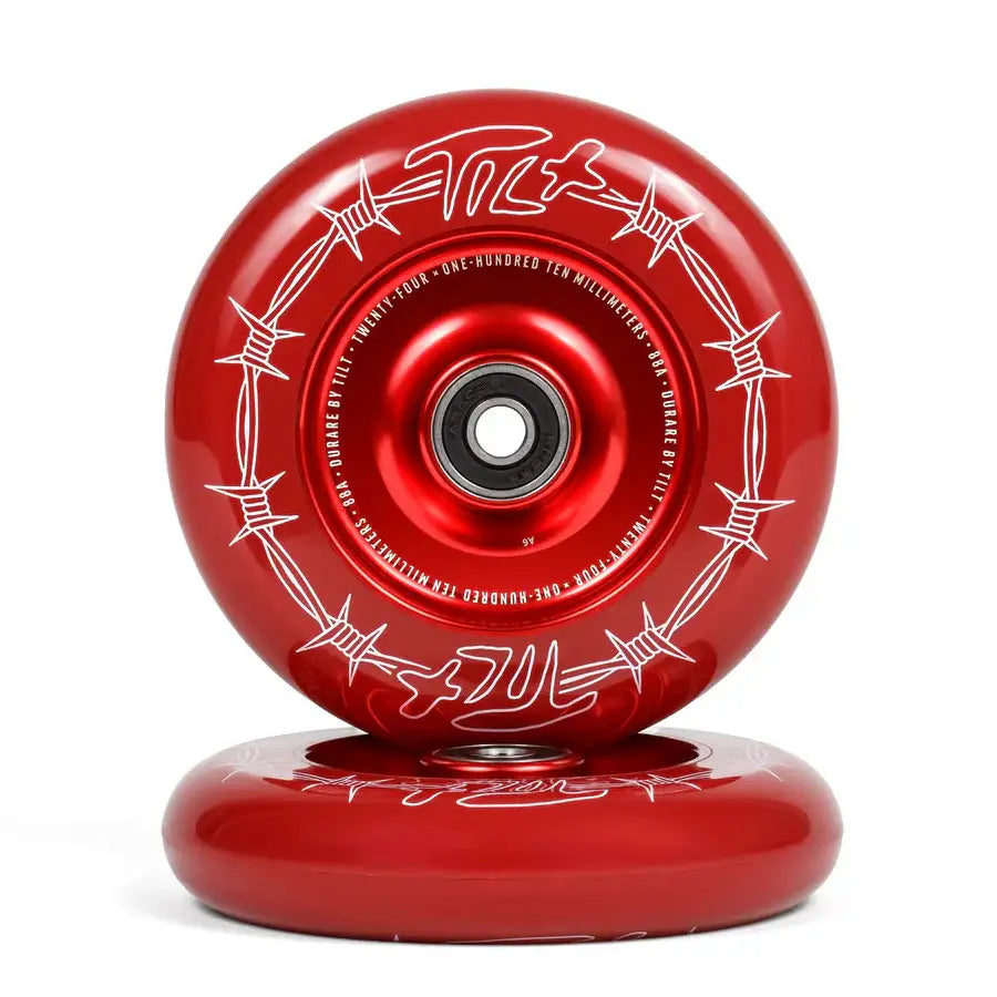 TILT Durare Barbed Pro Scooter Wheels (Crimson)