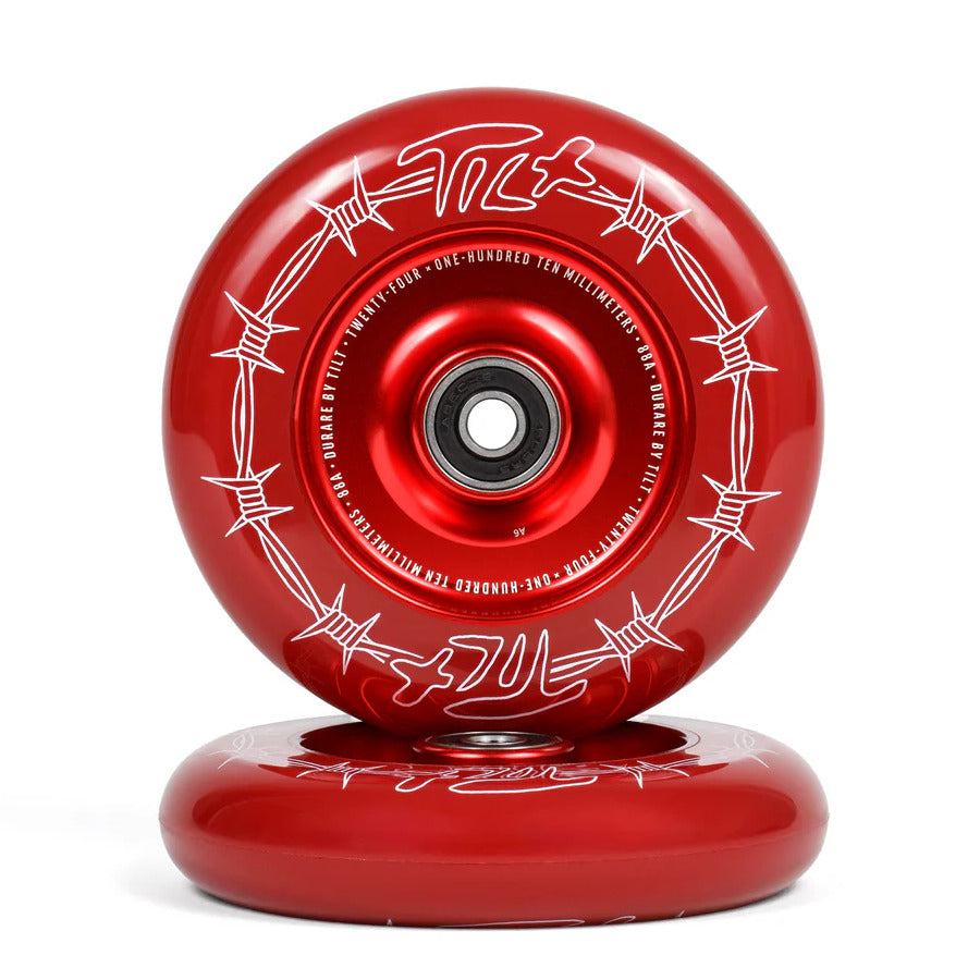 TILT Durare Barbed Pro Scooter Wheels (Crimson)