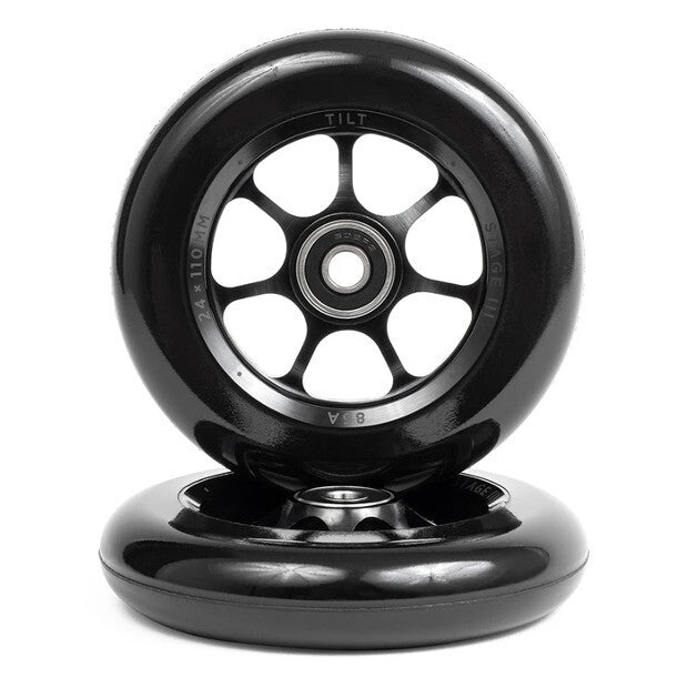 TILT Durare Spoked (Stage III) Pro Scooter Wheels 110mm (Black)
