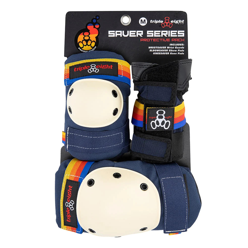 TRIPLE EIGHT Saver 3-Pack Combo Pads (Pacific Beach)