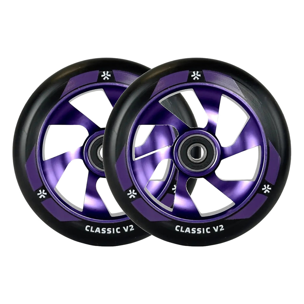 UNION Classic V2 Pro Scooter Wheels (Black/Polished Purple) - Tbilisi, ProScooter.Shop