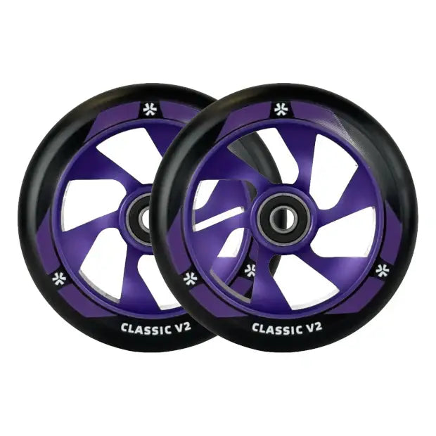 UNION Classic V2 Pro Scooter Wheels 110mm (Black/Purple)