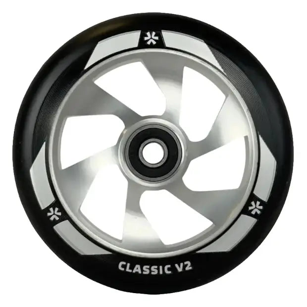 UNION Classic V2 Pro სკუტერის დისკები (შავი/ვერცხლისფერი)