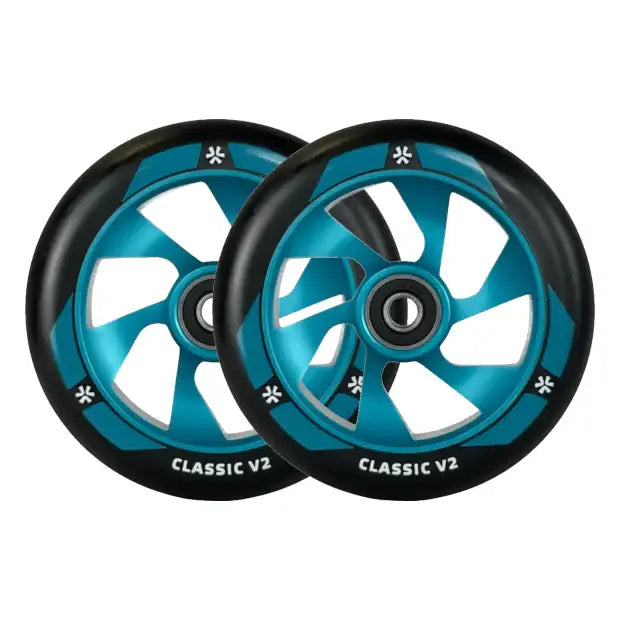 UNION Classic V2 Pro Scooter Wheels 110mm (Black/Teal)