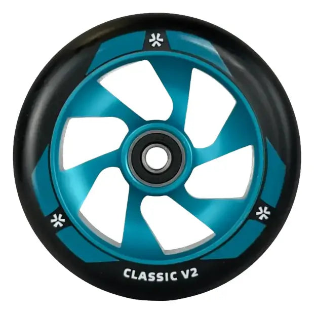 UNION Classic V2 Pro სკუტერის დისკები (შავი/ფირუზისფერი)