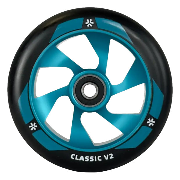 UNION Classic V2 Pro Scooter Wheels 110mm (Black/Teal)