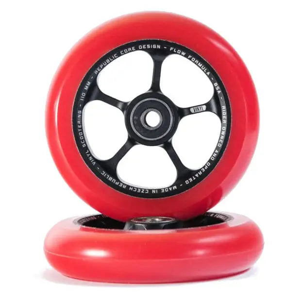 VINYL Republic Pro Scooter Wheels (Black/Red)
