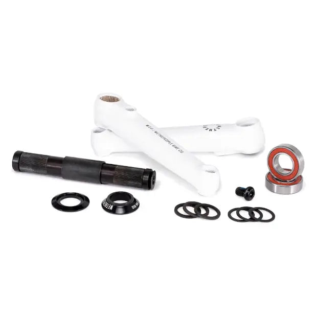 WETHEPEOPLE BMX Logic Cranks (White) 165mm - Tbilisi, ProScooter.Shop
